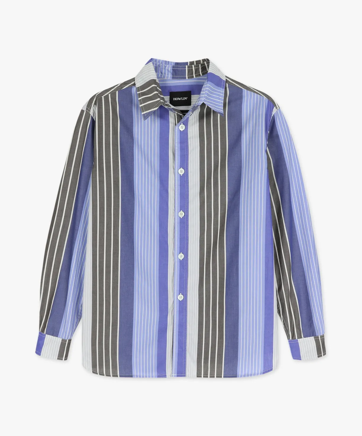 Howlin Afterthoughts Shirt - Striped Poplin^ Shirts | Made In Belgium