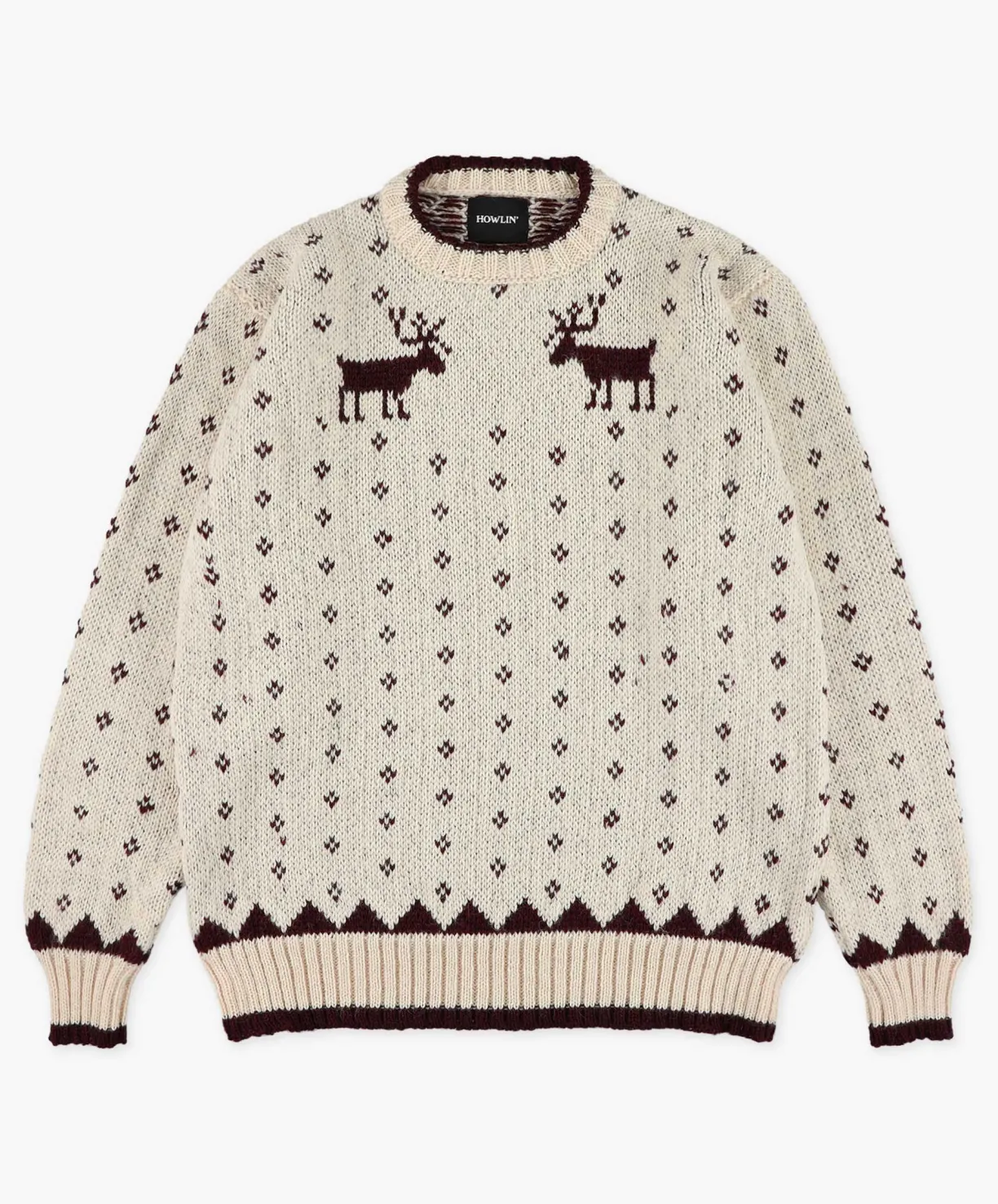 Howlin Beware Of The Moose - Ecru^ Knitwear