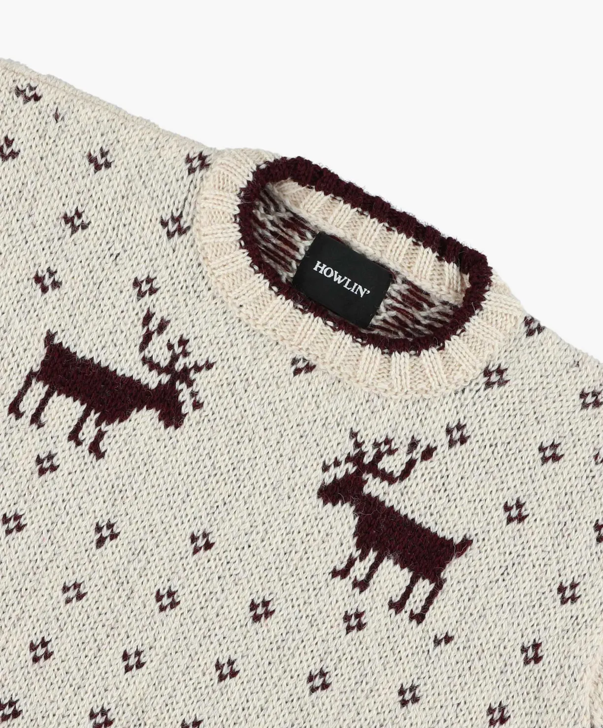 Howlin Beware Of The Moose - Ecru^ Knitwear