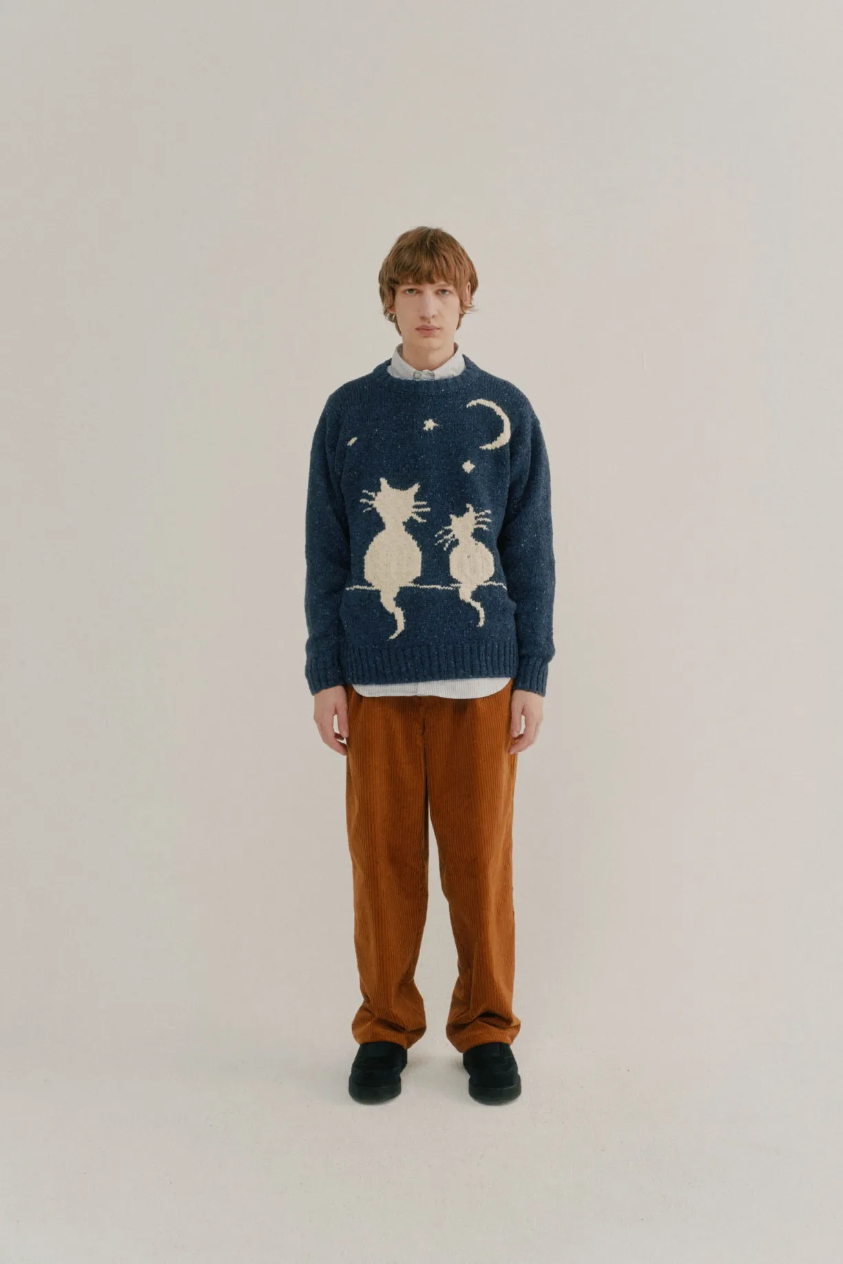 Howlin Cats In Space - Blue^ Knitwear