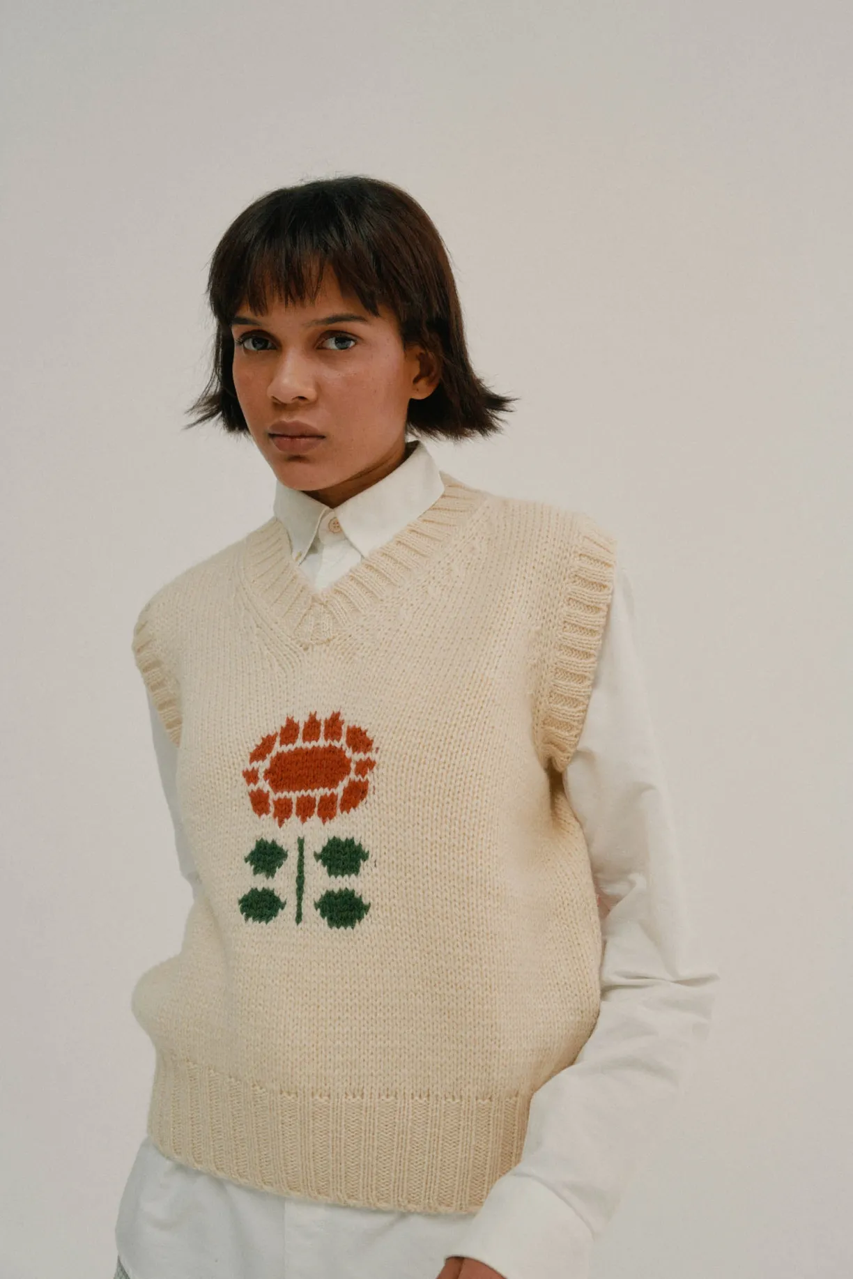 Howlin Close To The Flower - Ecru (Women)^Women Knitwear