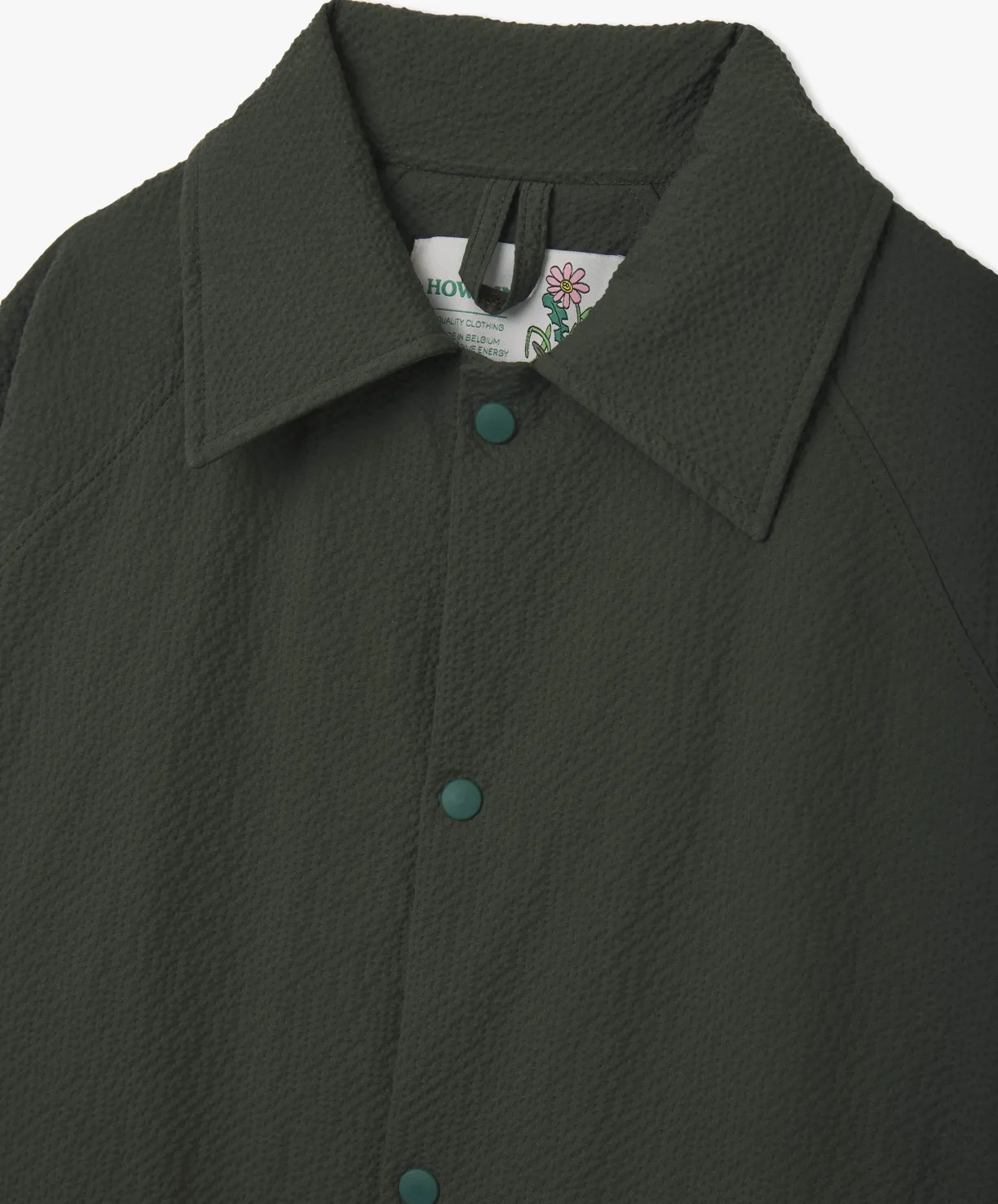 Howlin Coach Your Jacket - Greenish Seersucker^ Made In Belgium | Outerwear