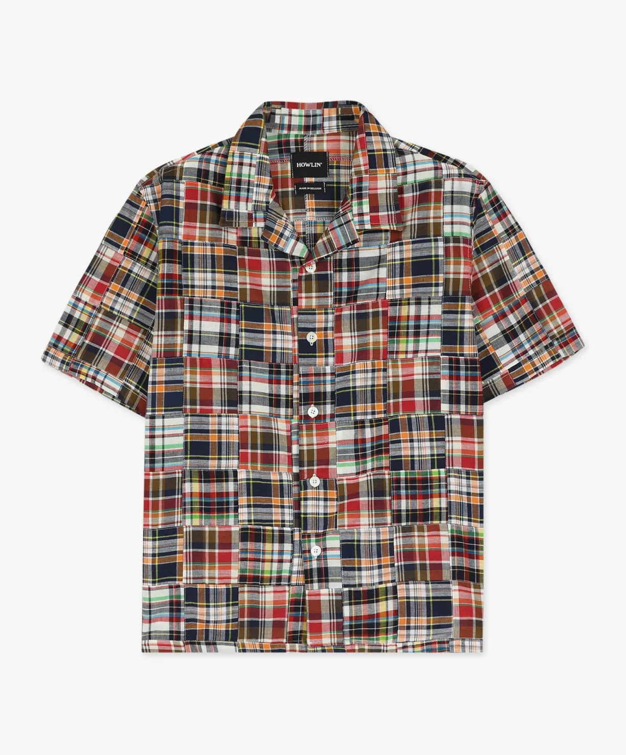 Howlin Cocktail D’Amore - Multi Madras Patchwork^ Shirts | Made In Belgium