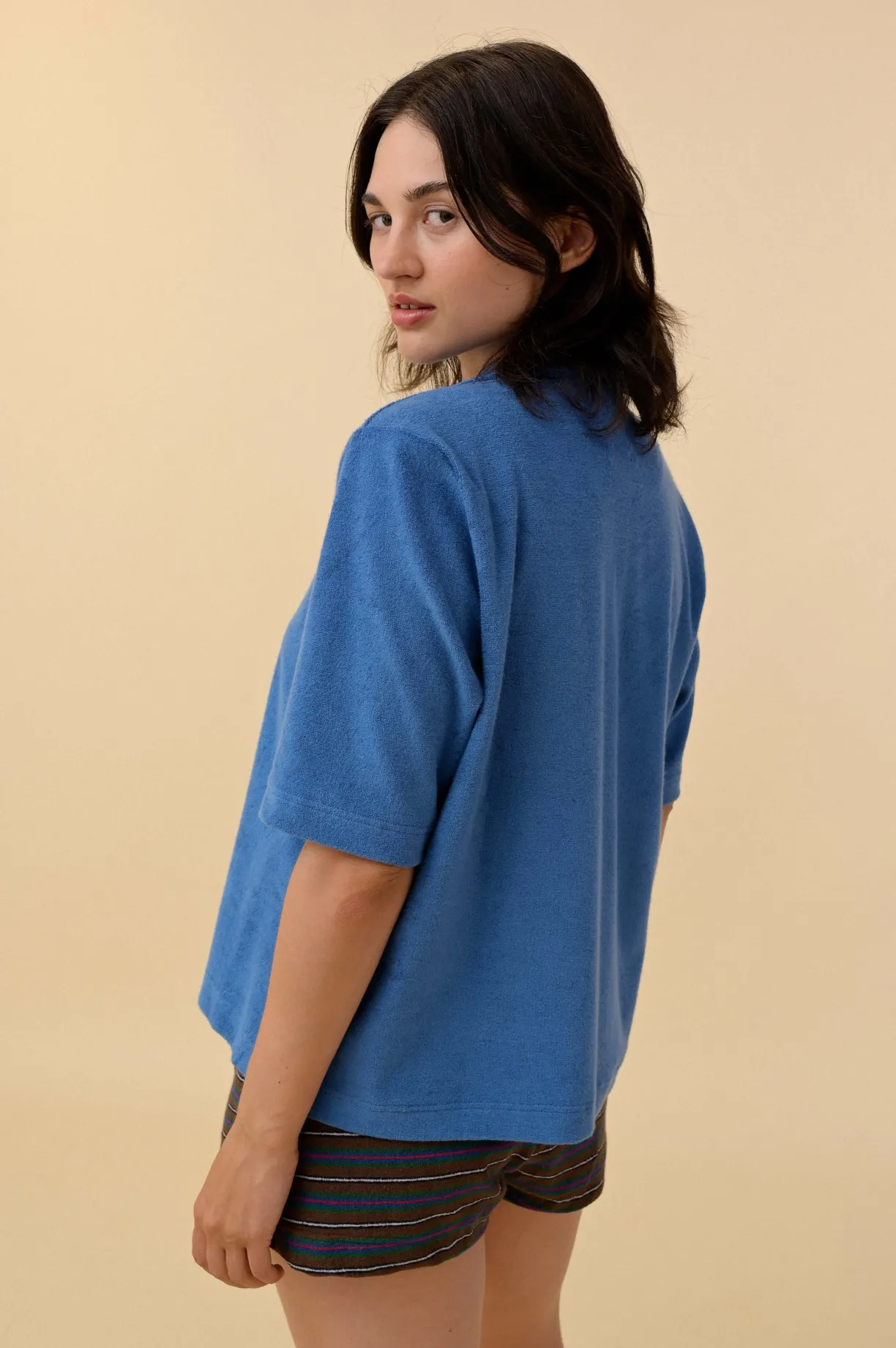 Howlin Cocktail In Towel For The Girls - Summer Blue (Women)^Women Shirts | Made In Belgium