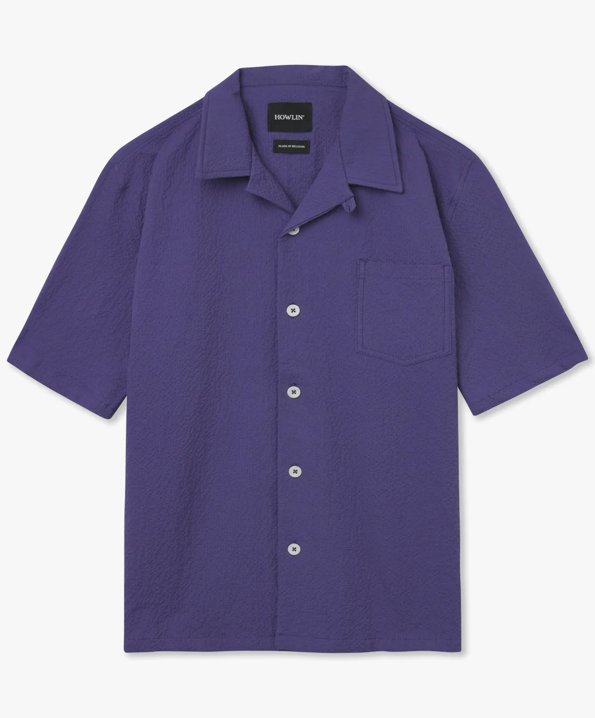 Howlin Cocktail Shirt - Purple Seersucker^ Shirts | Made In Belgium