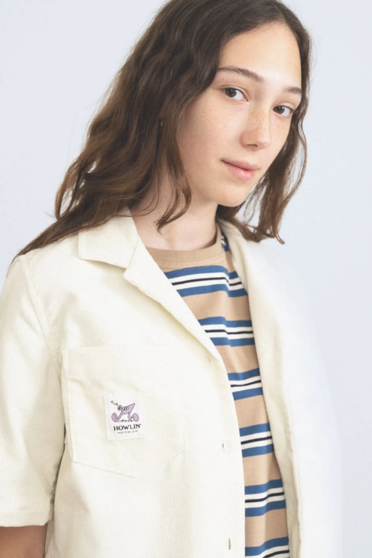 Howlin Cocktails For The Girls Please Shirt - Ecru Summer Corduroy (Women)^Women Shirts
