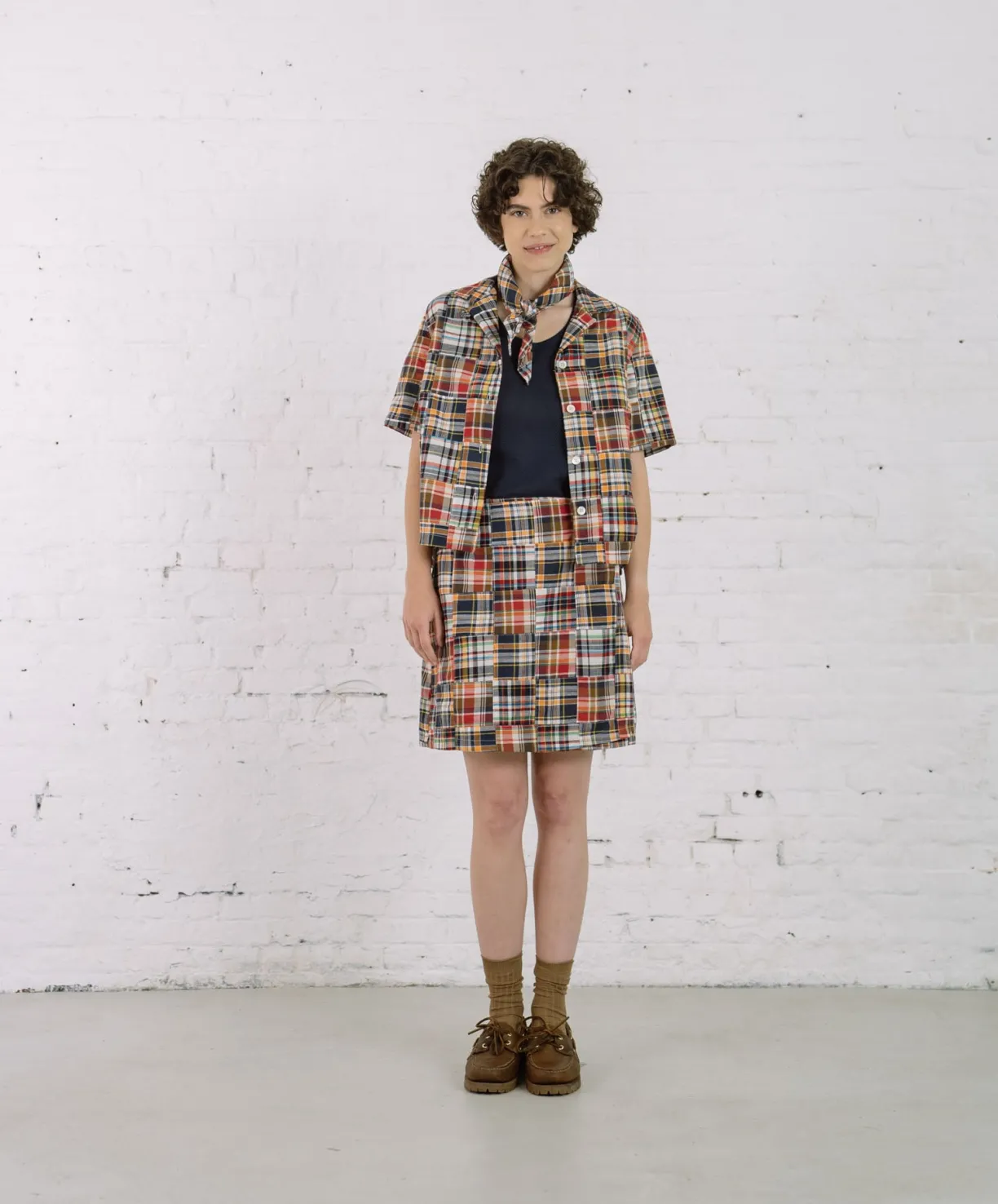 Howlin Cocktails For The Girls Please Shirt - Multi Madras Patchwork (Women)^Women Shirts | Made In Belgium