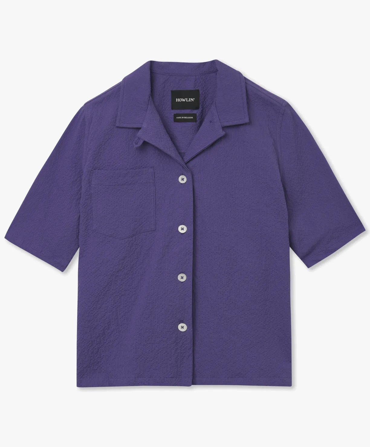 Howlin Cocktails For The Girls Please Shirt - Purple Seersucker (Women)^Women Shirts | Made In Belgium