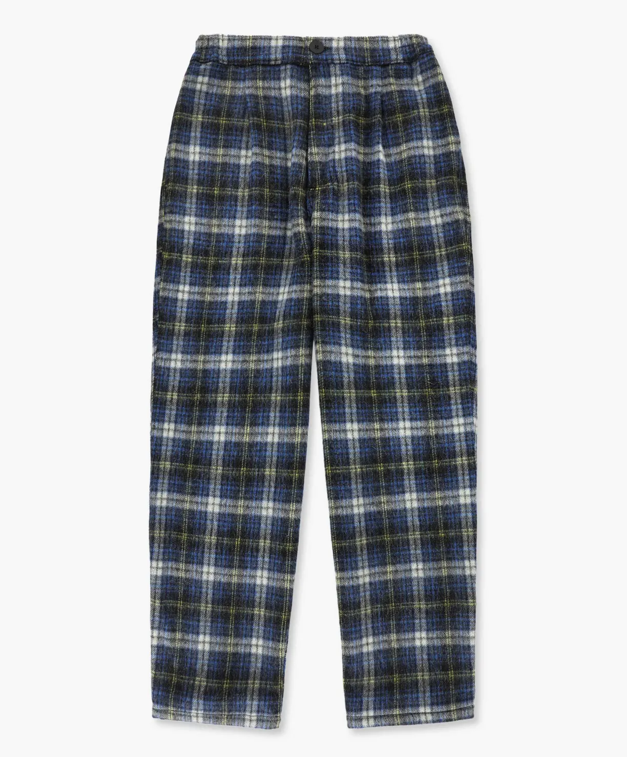 Howlin Cosmic Pants - Brushed Japanese Wool Check Blue Mix^ Made In Belgium | Trousers