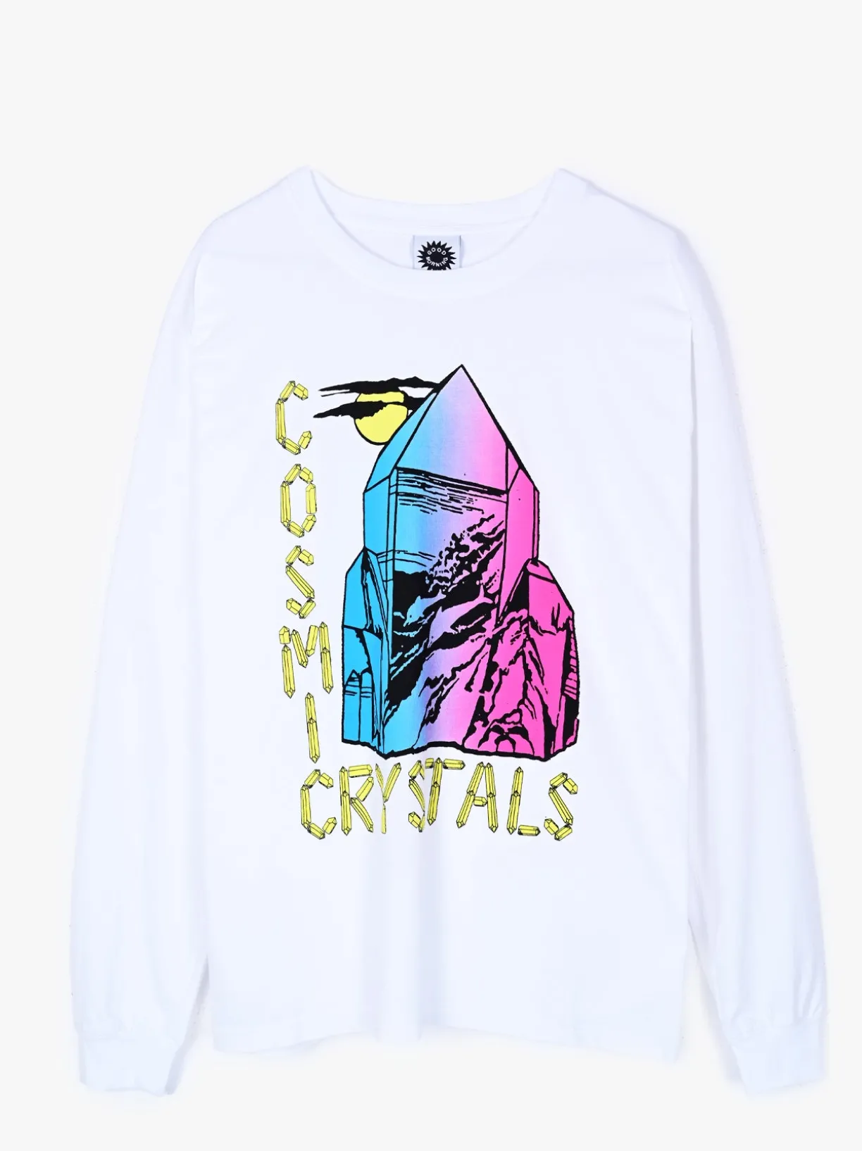 Good Morning Tapes Crystal Mountain LS Tee - White^ T-Shirts