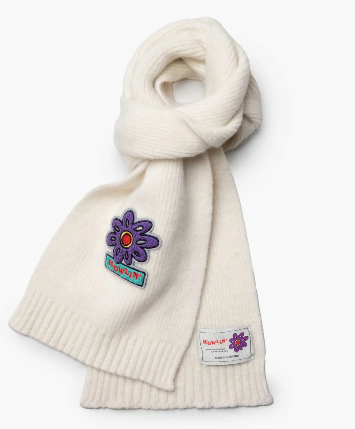 Howlin Flower Scarf - Ecru^Women Scarves | Accessories