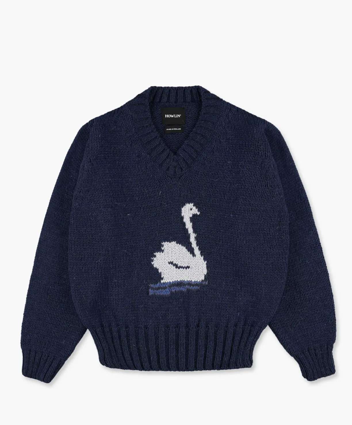 Howlin Free All Swans - Longsleeve - Navy (Women)^Women Knitwear