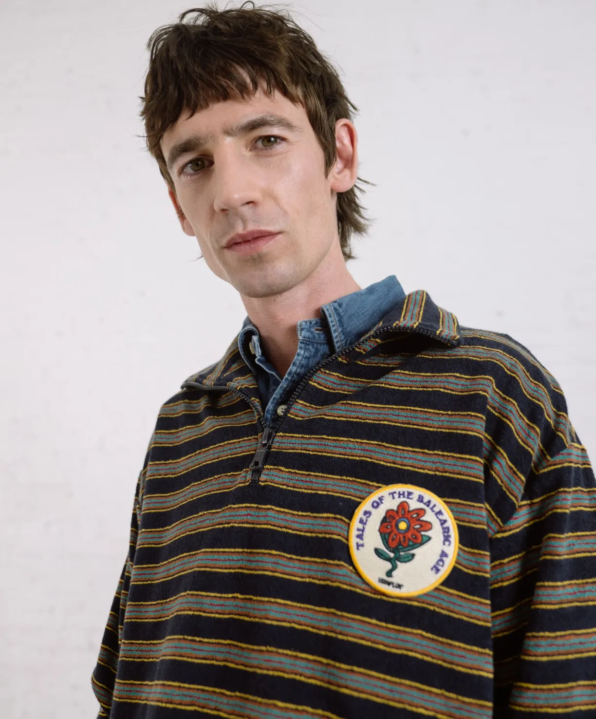 Howlin Homer Hossa Striped - Tales Of The Balearic Age - Magic Navy^ Made In Belgium | Sweaters