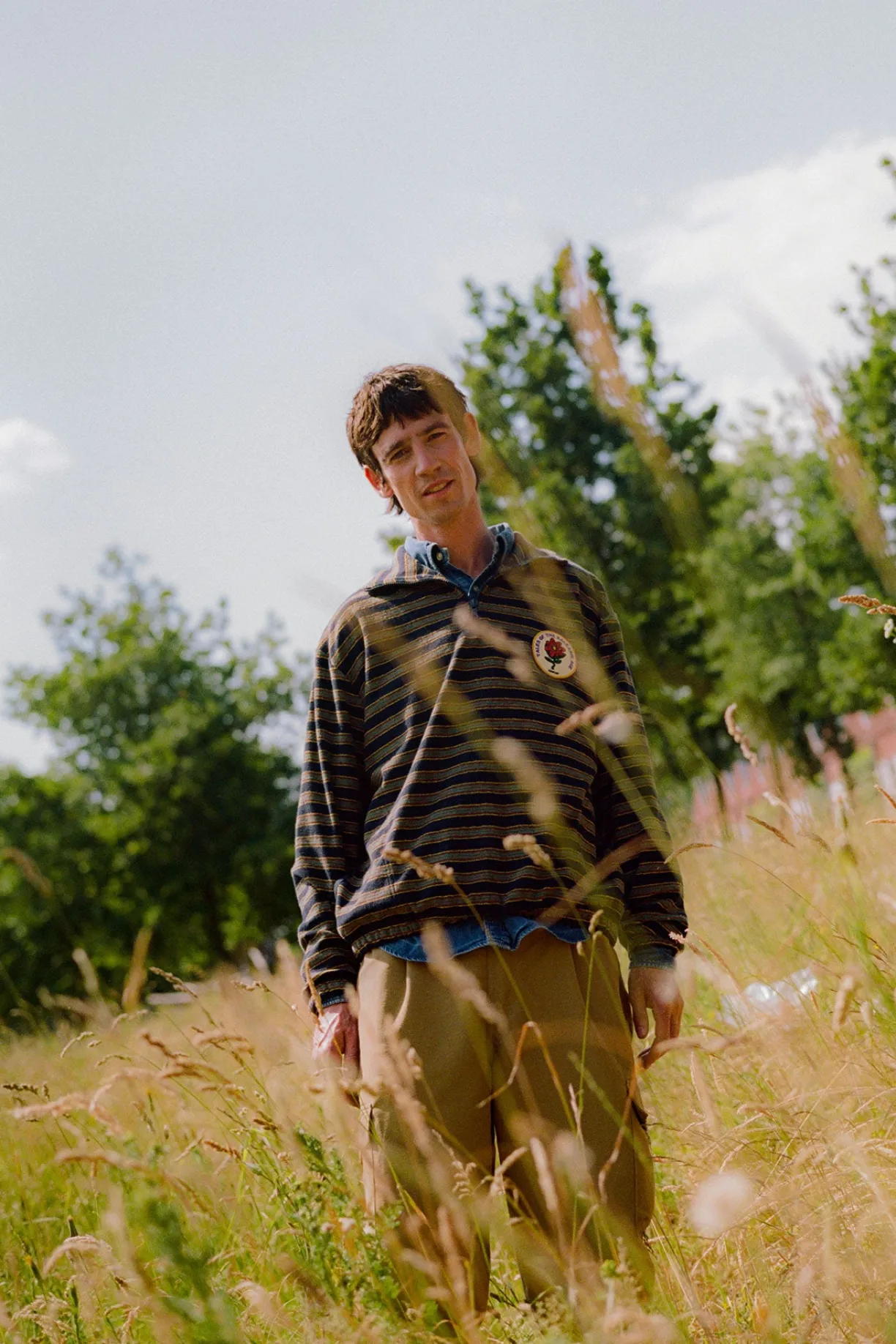 Howlin Homer Hossa Striped - Tales Of The Balearic Age - Magic Navy^ Made In Belgium | Sweaters