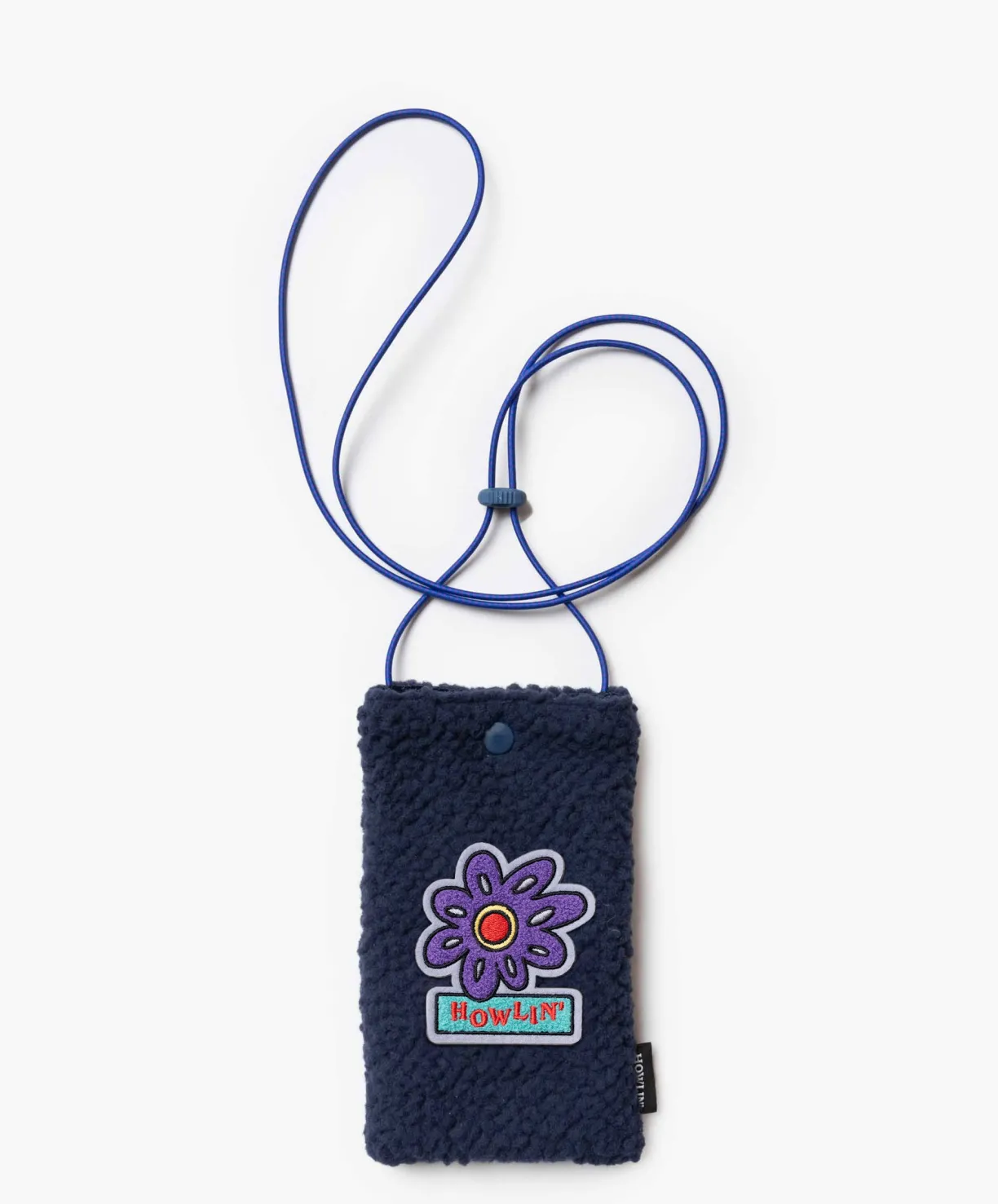 Howlin ’ Flower Pouch - Recycled Shearling Navy^Women Made In Belgium | Made In Belgium