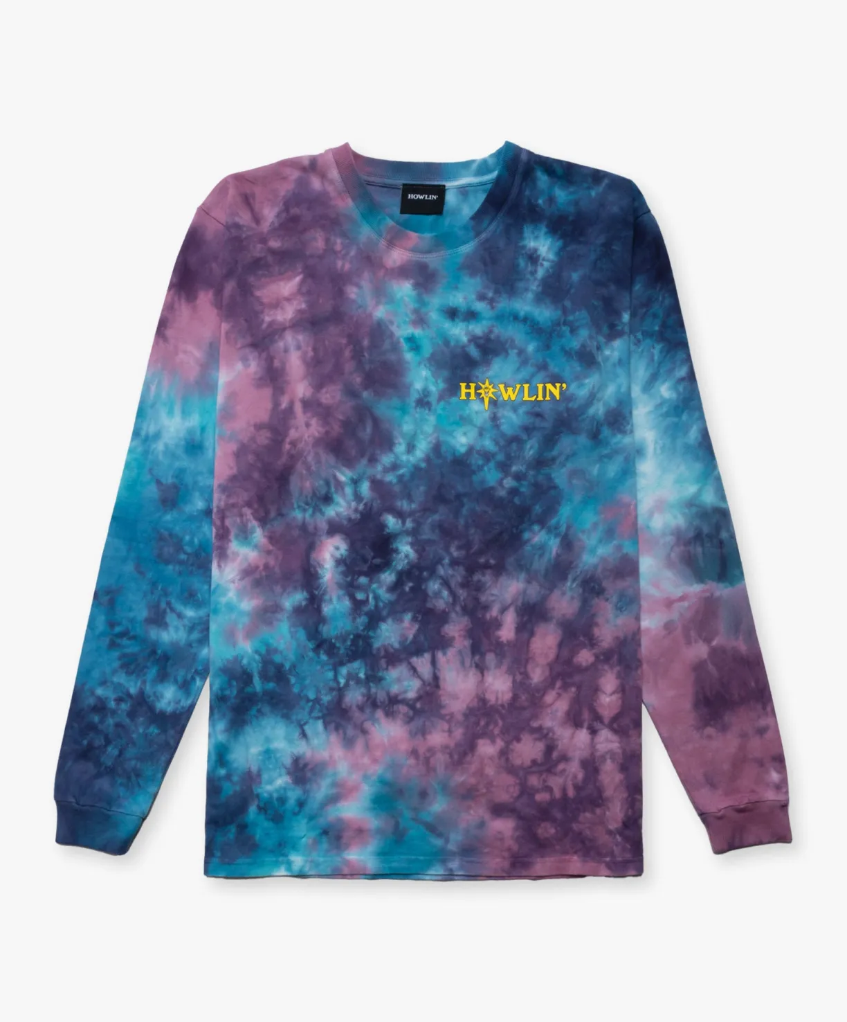 Howlin ' Tie Dye T-shirt - Long Sleeve - Night Mix^ T-Shirts