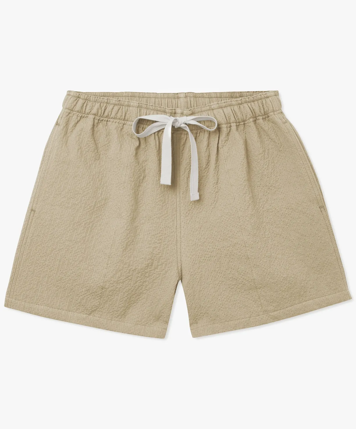 Howlin Magic Shorts - Ecru Seersucker^ Shorts | Made In Belgium