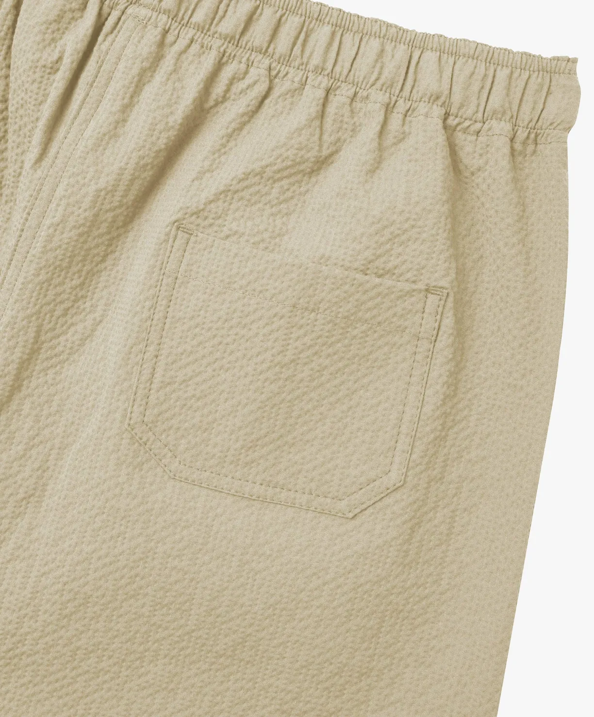 Howlin Magic Shorts - Ecru Seersucker^ Shorts | Made In Belgium