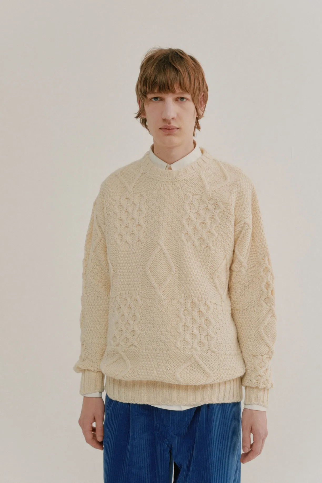 Howlin Patchwork Lover - Uni - Ecru^ Knitwear