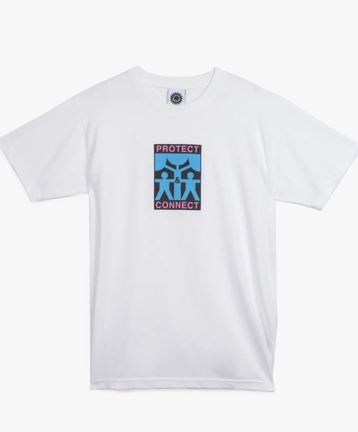 Good Morning Tapes Protect & Connect SS Tee - White^ T-Shirts