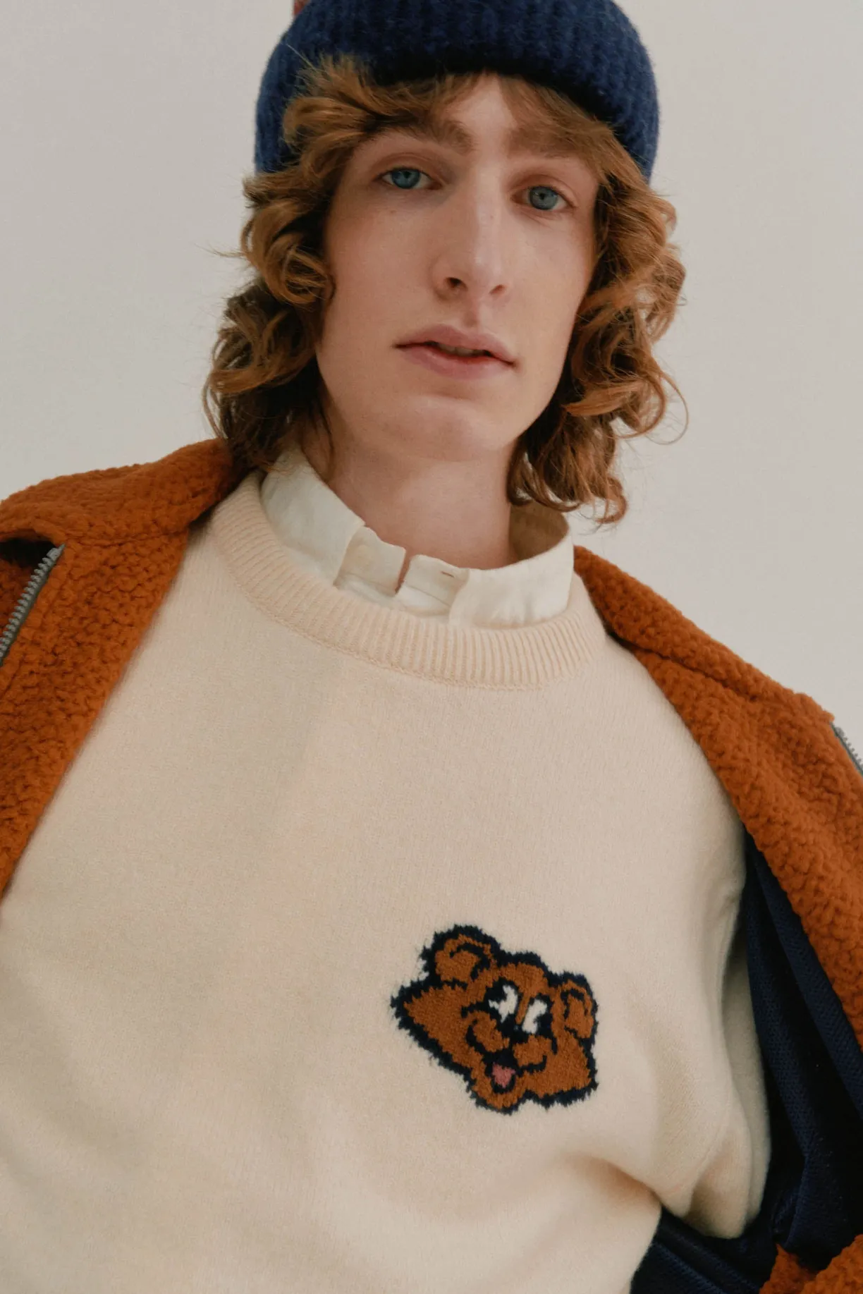 Howlin Real Shaggy Bear - Ecru^ Shaggy Bear | Knitwear