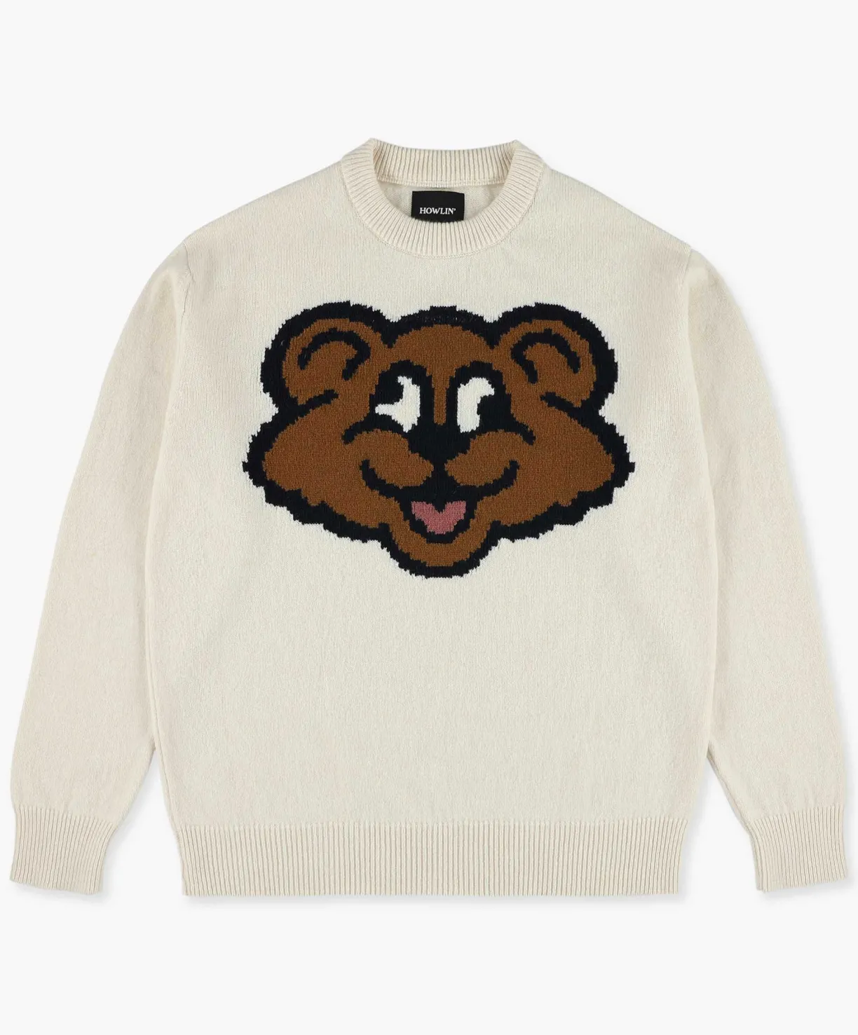 Howlin Real-Big-Shaggy Bear - Ecru^ Shaggy Bear | Knitwear