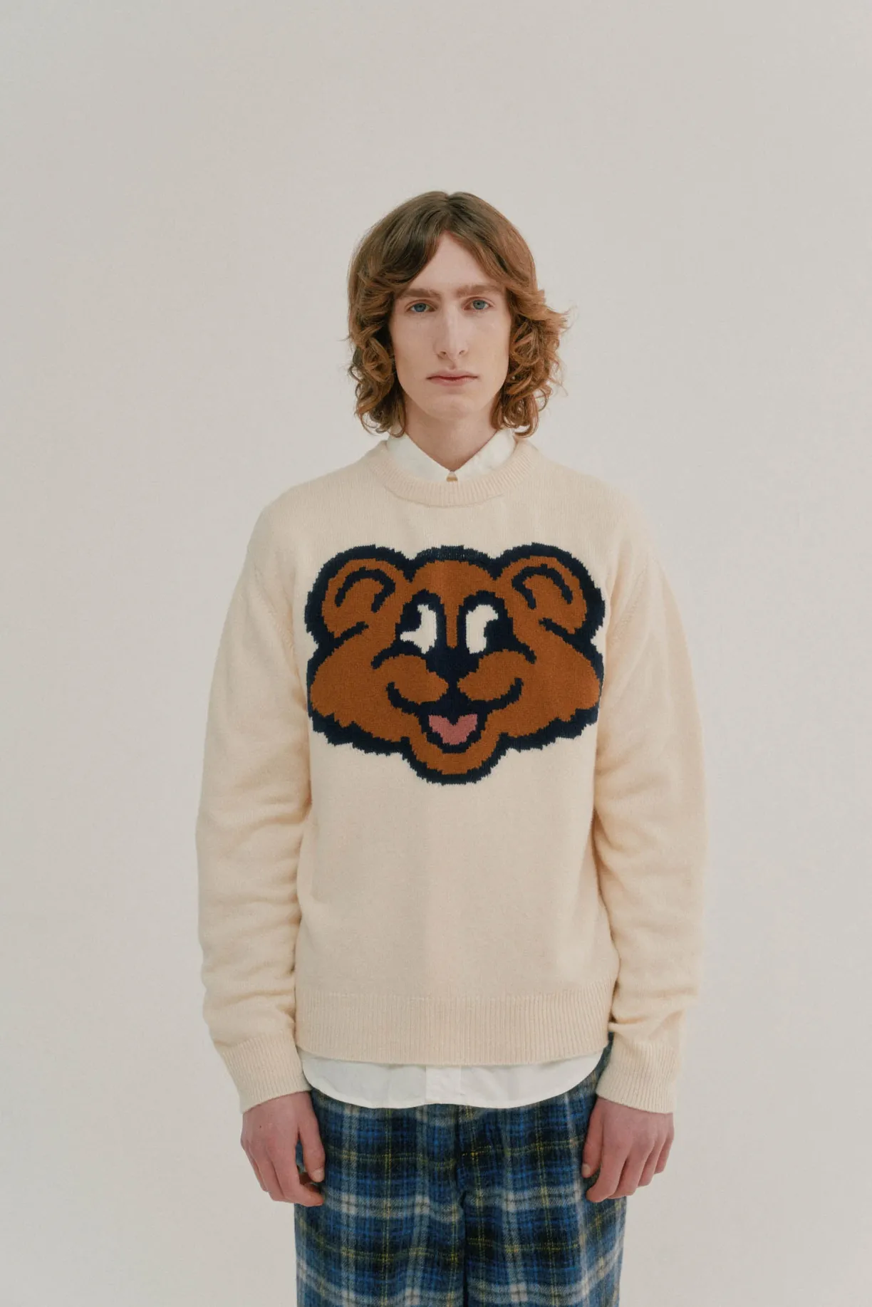 Howlin Real-Big-Shaggy Bear - Ecru^ Shaggy Bear | Knitwear