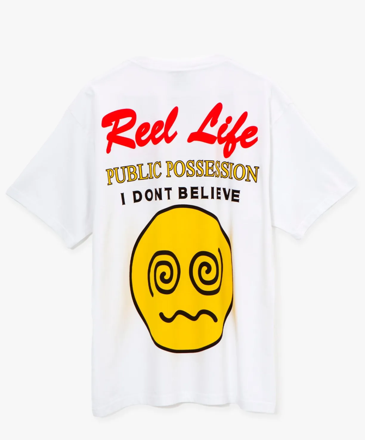 Public Possession Reel Life T-Shirt - White^ T-Shirts