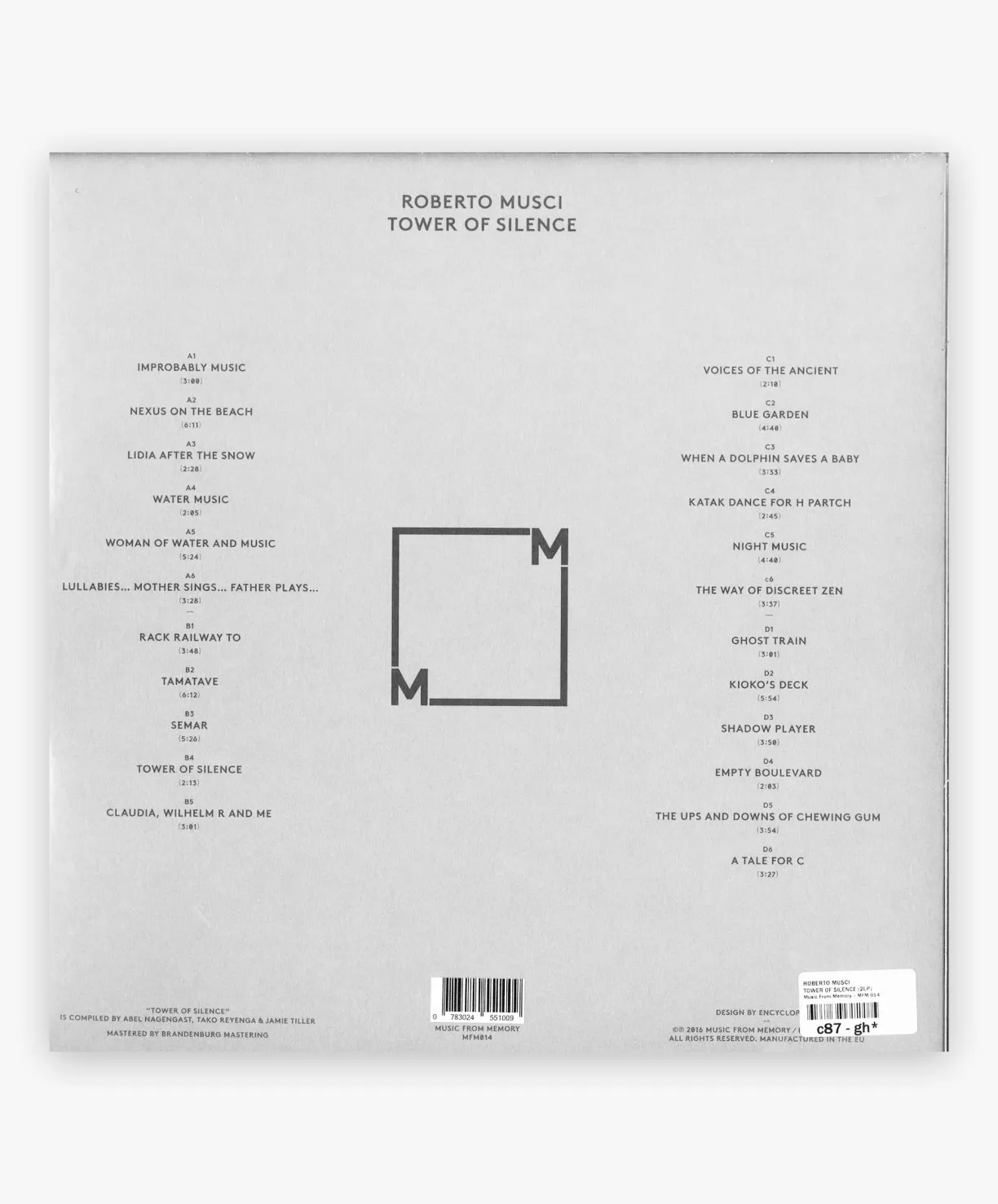 Music Roberto Musci - Tower Of Silence 2LP (2024 Represses)^Women Music | Music