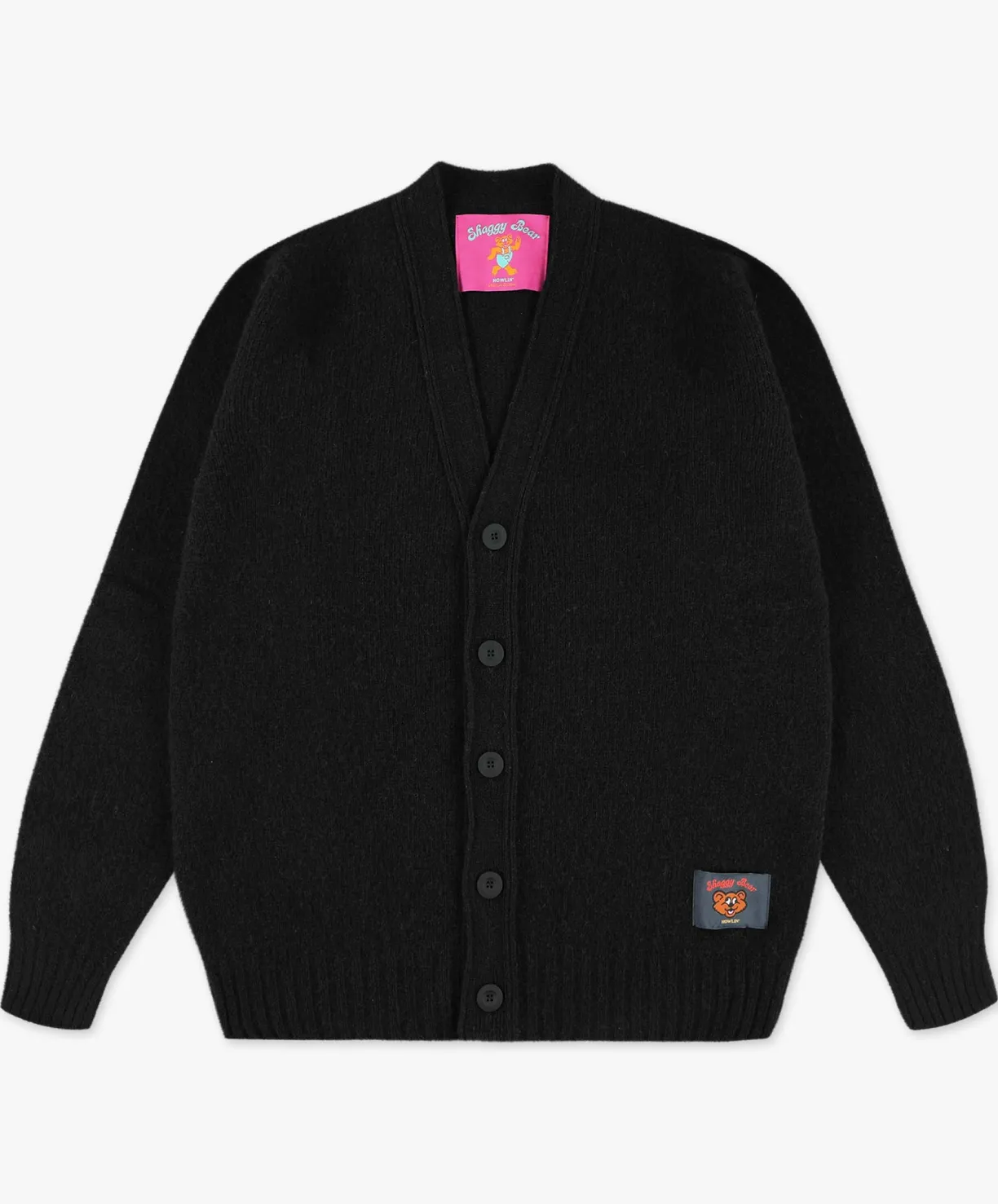 Howlin Shaggy Bear Cardigan - Black^ Shaggy Bear | Knitwear