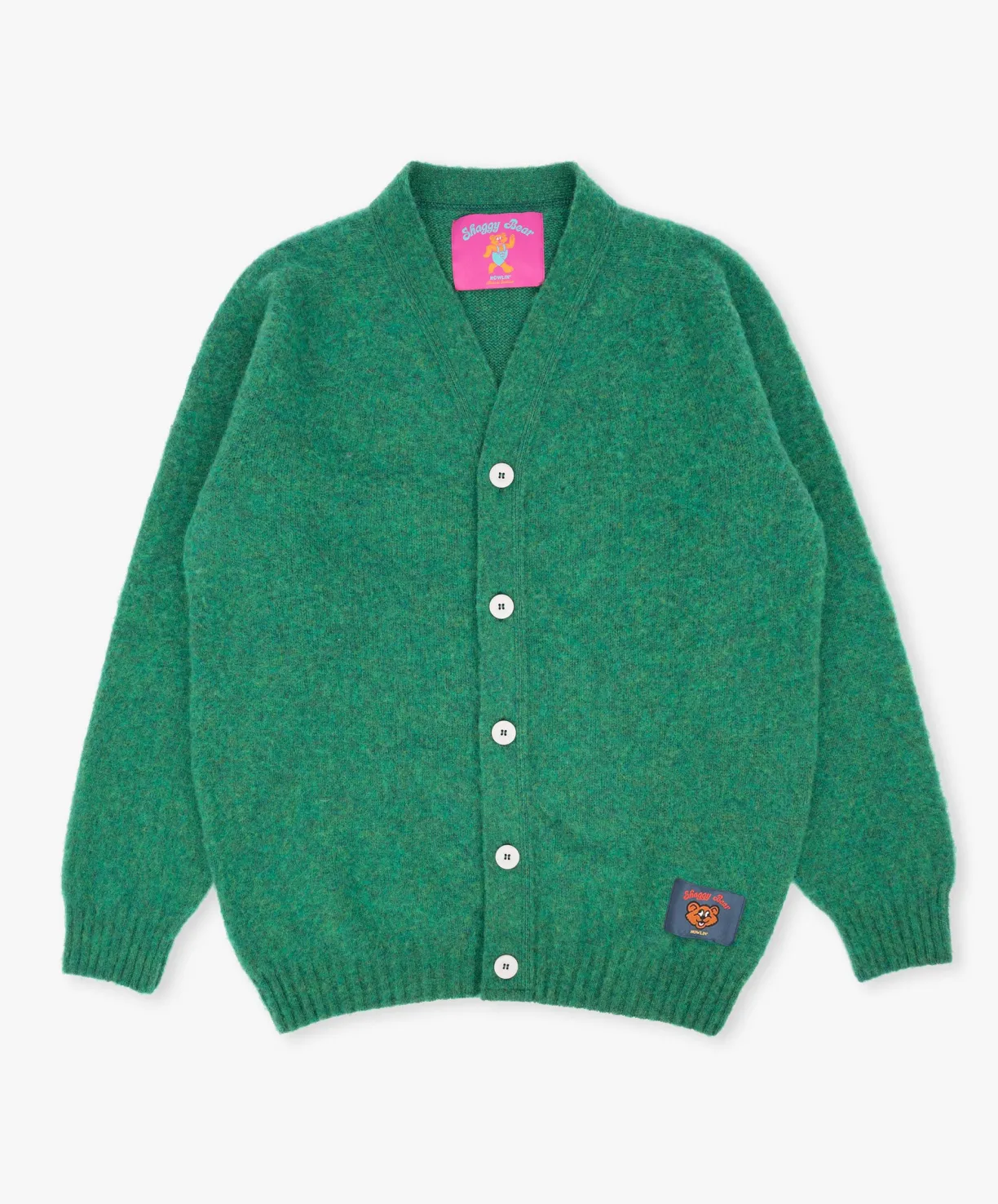 Howlin Shaggy Bear Cardigan - Greendream^ Shaggy Bear | Knitwear