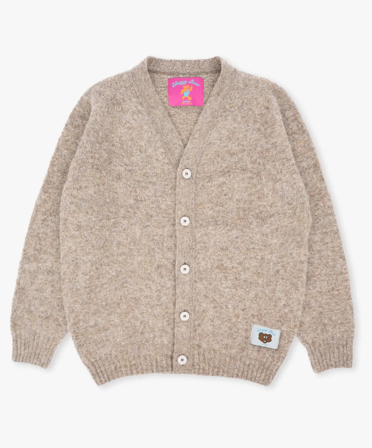 Howlin Shaggy Bear Cardigan - Mixed Shrooms^ Shaggy Bear | Knitwear