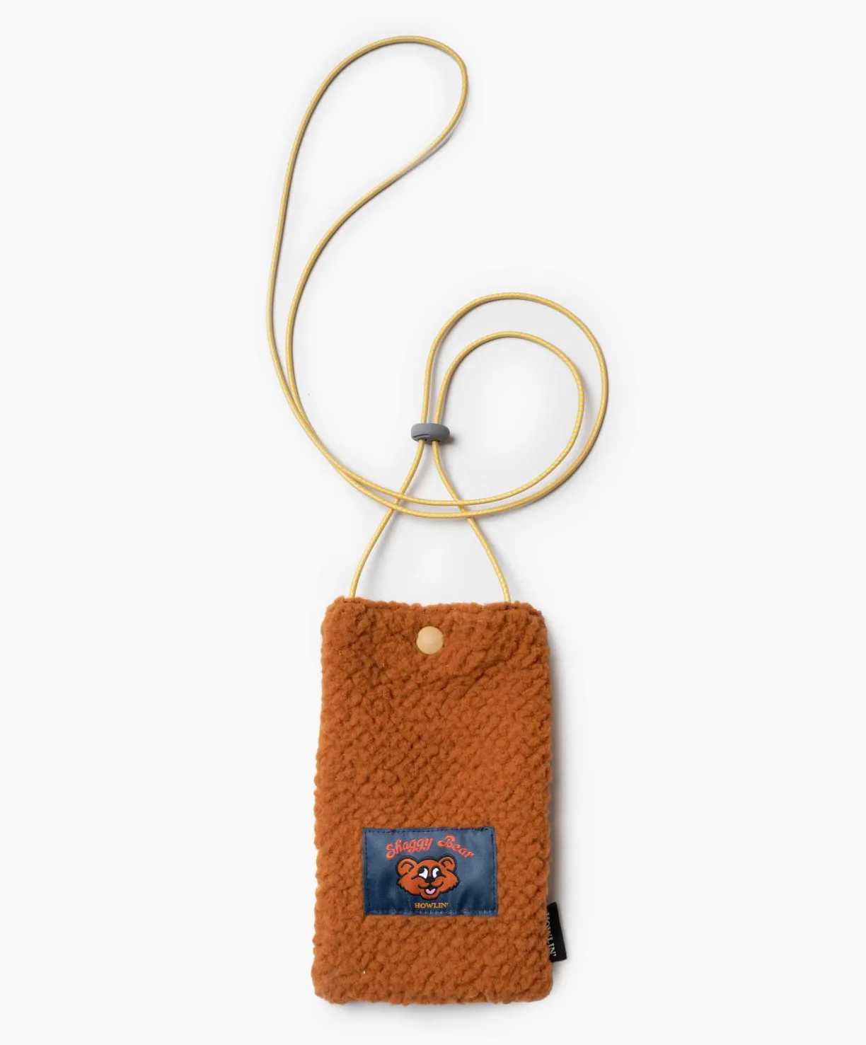 Howlin Shaggy Bear Pouch - Recycled Shearling Cognac^Women Made In Belgium | Made In Belgium