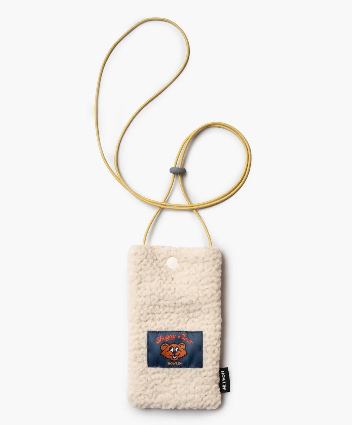 Howlin Shaggy Bear Pouch - Recycled Shearling Ecru^Women Made In Belgium | Made In Belgium