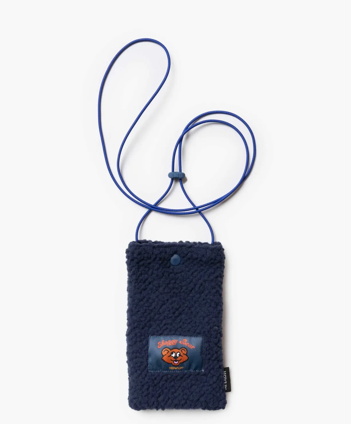 Howlin Shaggy Bear Pouch - Recycled Shearling Navy^Women Made In Belgium | Made In Belgium