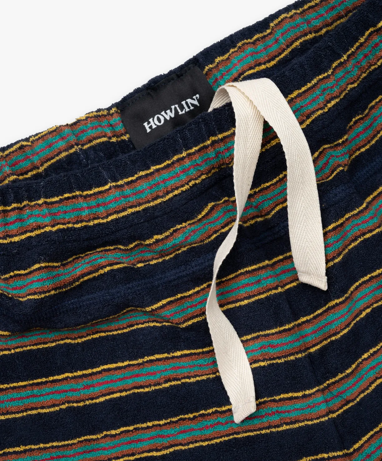 Howlin Towel Shorts Stripes - Magic Navy^ Shorts | Made In Belgium