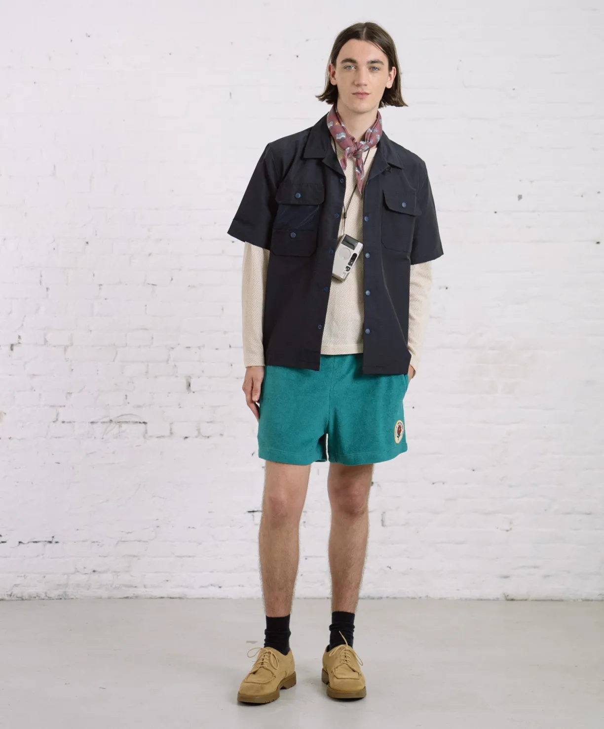 Howlin Towel Shorts Uni - Tales Of The Balearic Age - Green Bliss^ Shorts | Made In Belgium