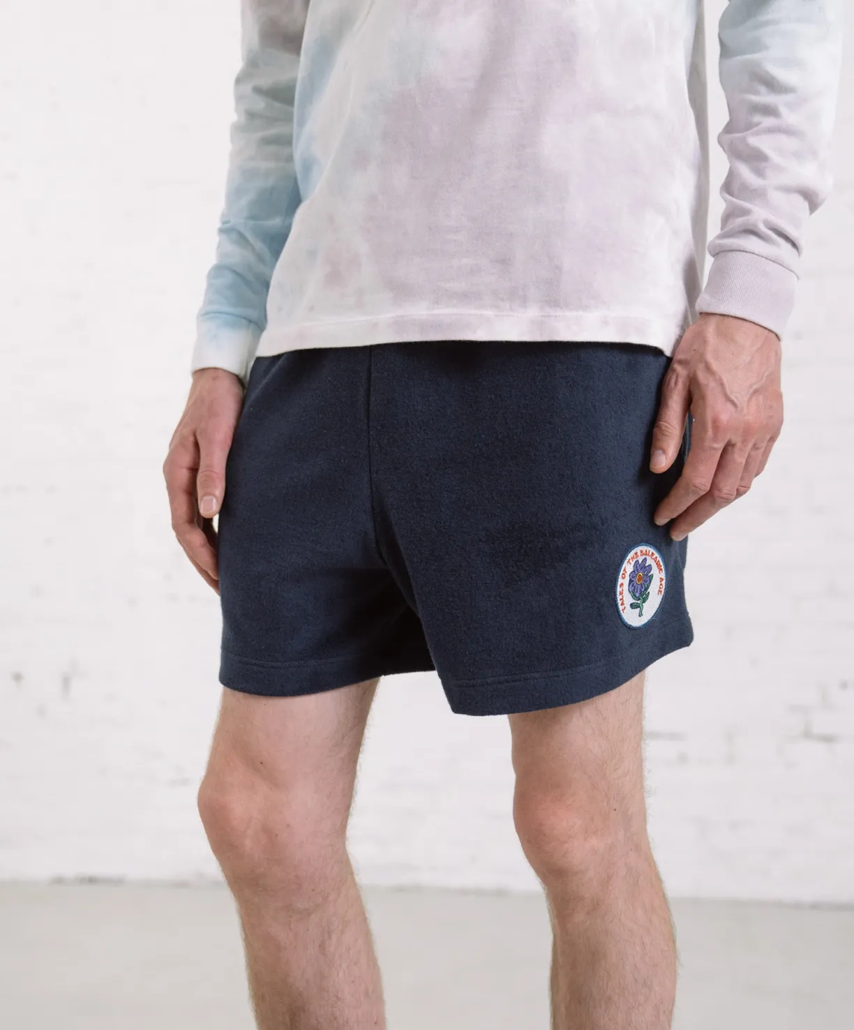 Howlin Towel Shorts Uni - Tales Of The Balearic Age - Navy^ Shorts | Made In Belgium